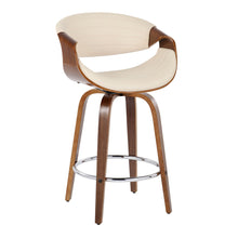 Load image into Gallery viewer, Symphony - Mid Century Modern Fixed Height Counter Stool &amp; Swivel With Round Footrest (Set of 2)
