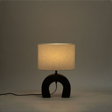 Load image into Gallery viewer, Lithos - Genuine Marble Base And Linen Textured Fabric Shade Table Lamp
