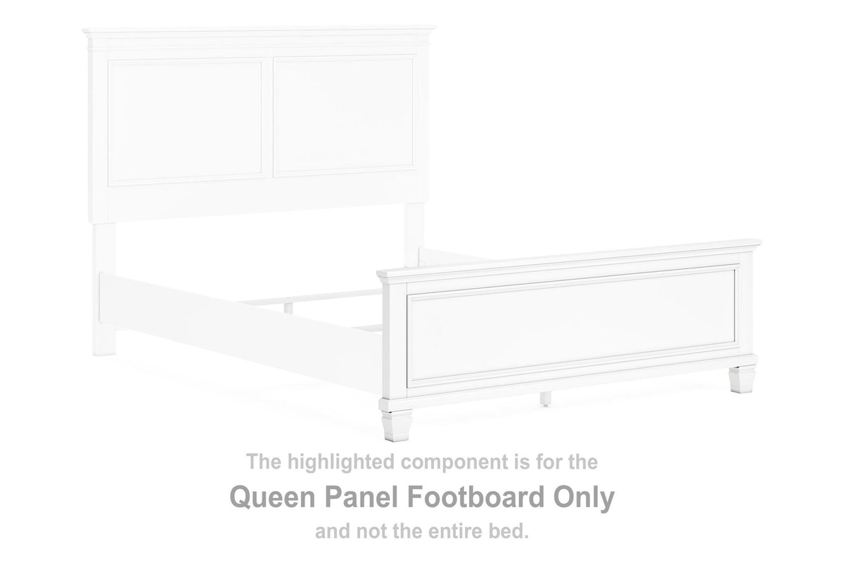 Fortman - Queen Panel Footboard - White