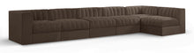 Load image into Gallery viewer, Rummi - Velvet Performance Fabric Upholstered 6 Piece Modular Sectional, L-Shaped (Right)
