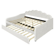 Load image into Gallery viewer, Upholstery Daybed Frame With Shell Shaped Backrest
