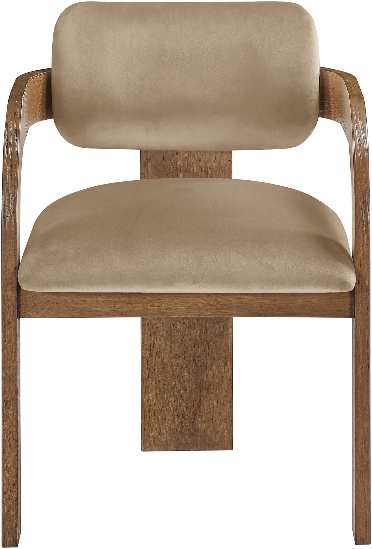 Cedra - Velvet Performance Fabric Upholstered Dining Chair (Set of 2) - Brown Frame
