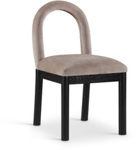 Load image into Gallery viewer, Conrad - Velvet Dining Chair With Black Legs
