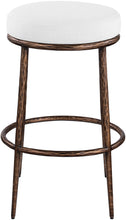 Load image into Gallery viewer, Ferro - Performance Fabric Upholstered Backless Bar Stool - Antique Bronze
