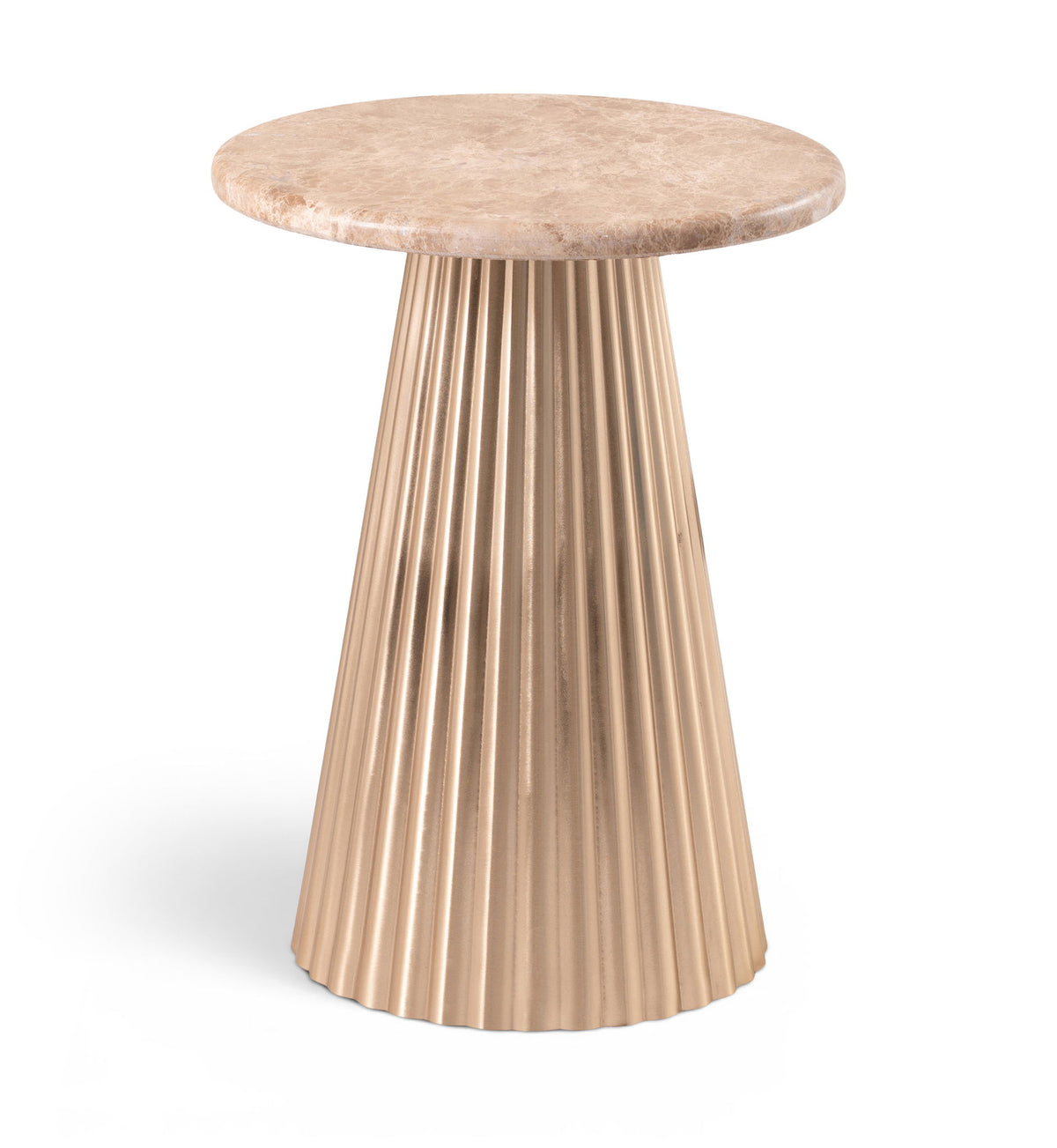 Cindra - Genuine Marble Top And Iron Base Table