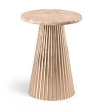 Load image into Gallery viewer, Cindra - Genuine Marble Top And Iron Base Table
