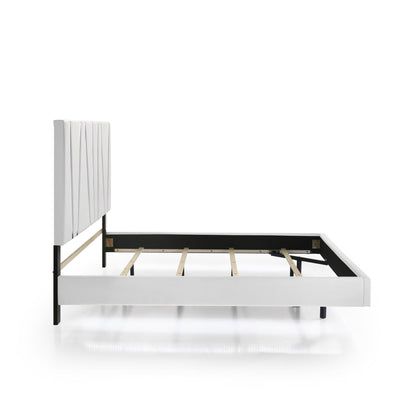 Europa - 5/0 Queen Headboard, Footboard & Slats - White