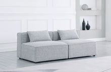 Load image into Gallery viewer, Cube - Linen Modular 2 Seat Armless Sofa
