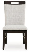 Load image into Gallery viewer, Neymorton - Dining Upholstered Side Chair (Set of 2) - Light Gray / Brown
