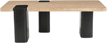 Load image into Gallery viewer, Ravenna - Genuine Travertine Top And Oak Wood Base Table
