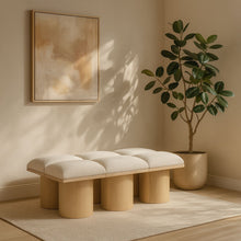 Load image into Gallery viewer, Pavilion - 6 Piece Modular Bench With Natural Base
