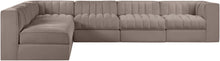 Load image into Gallery viewer, Rummi - Velvet Performance Fabric Upholstered 6 Piece Modular Sectional
