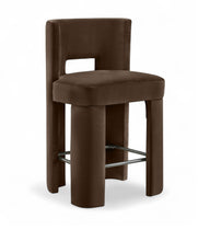Load image into Gallery viewer, Zuno - Velvet Performance Fabric Upholstered Counter Stool (Set of 2)
