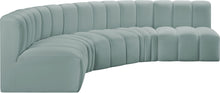 Load image into Gallery viewer, Arc - Faux Leather 5 Piece U-Shaped Modular Sofa
