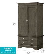 Load image into Gallery viewer, Elegant Traditional Armoire
