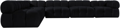 Orin - Velvet 6 Piece Modular L-Shaped Sectional