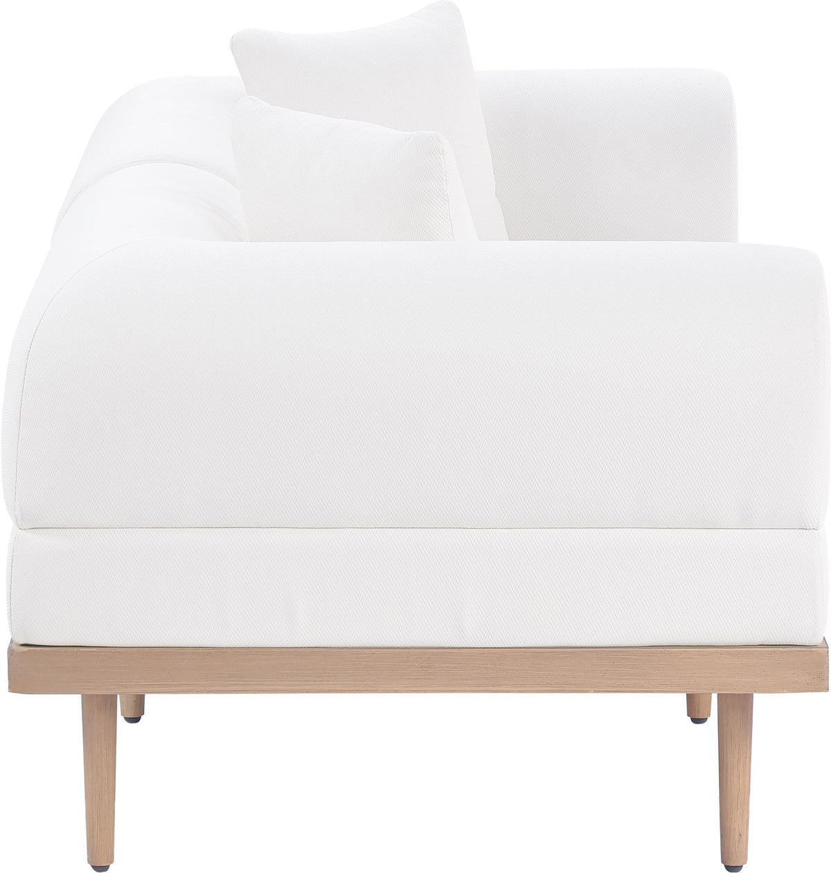 Laguna - 2 Piece Resilient Water Resistant Fabric 71" Upholstered Outdoor Patio Modular Loveseat