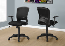 Load image into Gallery viewer, Office Chair, Adjustable Height, Swivel, Ergonomic, Armrests, Mesh - Black
