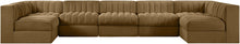 Load image into Gallery viewer, Rummi - Velvet Performance Fabric Upholstered 7 Piece Modular Sectional (With 2 Corner Chairs)
