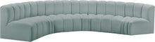 Load image into Gallery viewer, Arc - Faux Leather 6 Piece U-Shaped Modular Sofa
