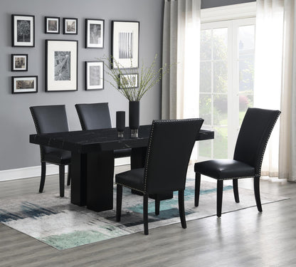 D133 - Dining Room Set With Leather Chairs