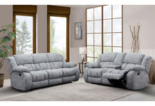 Load image into Gallery viewer, U250 - Reclining Sofa / Console Reclining Loveseat - Gray
