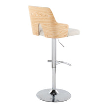 Load image into Gallery viewer, Stella - Contemporary Adjustable Barstool Stool With Swivel &amp; Rounded T Footrest (Set of 2)
