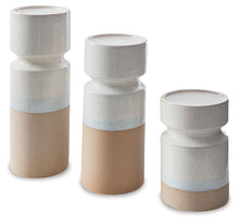 Load image into Gallery viewer, Hurston - Candle Holder Set (Set of 3) - Ivory / Brown
