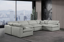 Load image into Gallery viewer, Comfy - 6 Piece Linen Modular Armless Sectional
