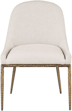 Load image into Gallery viewer, Ferro - Upholstered Dining Side Chair With Brushed Gold Legs
