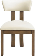 Load image into Gallery viewer, Lavrin - Vegan Leather Upholstered Dining Side Chair (Set of 2) - Walnut Base
