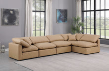 Load image into Gallery viewer, Indulge - Faux Leather 5 Piece Modular Sectional - Tan
