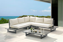Load image into Gallery viewer, Maldives - Water Resistant Outdoor Patio Sectional With Gray Frame
