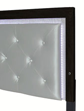 Load image into Gallery viewer, Crown Mark Furniture Jaylen Queen Upholstered Panel Bed in Black
