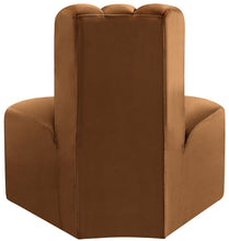 Load image into Gallery viewer, Arc - Velvet Reverse Corner Chair - Saddle
