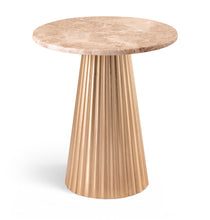 Load image into Gallery viewer, Cindra - Genuine Marble Top And Iron Base Table
