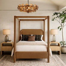 Load image into Gallery viewer, Salina - Velvet Upholstered Bed - Saddle
