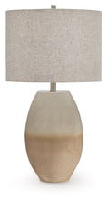 Load image into Gallery viewer, Linas - Metal Table Lamp - Cream / Beige
