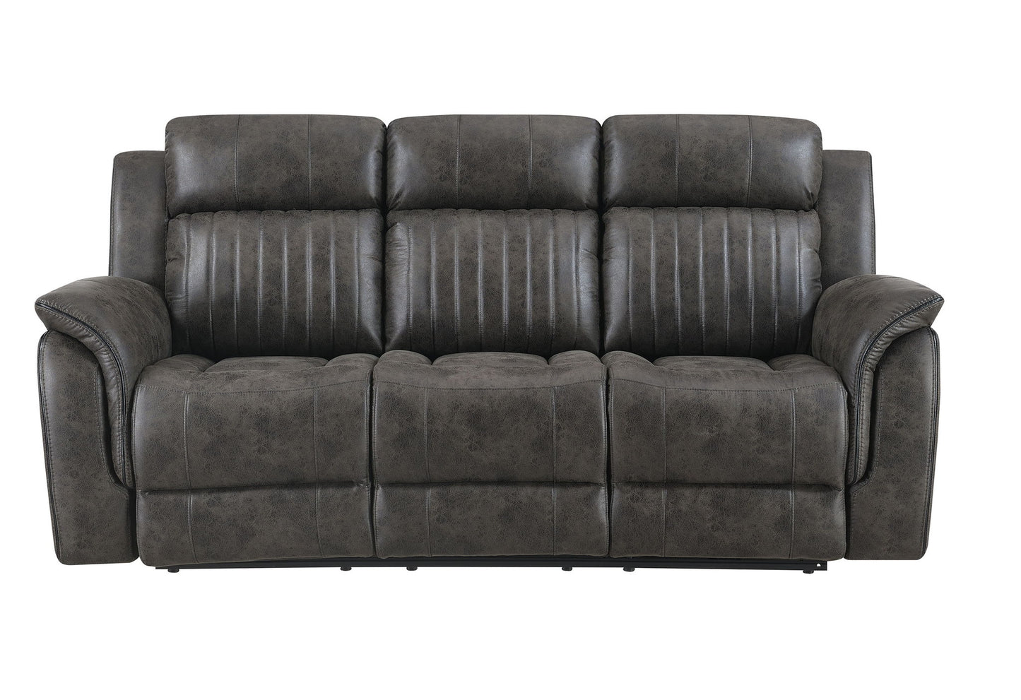 U8517 - Reclining Sofa / Console Reclining Loveseat - Gray