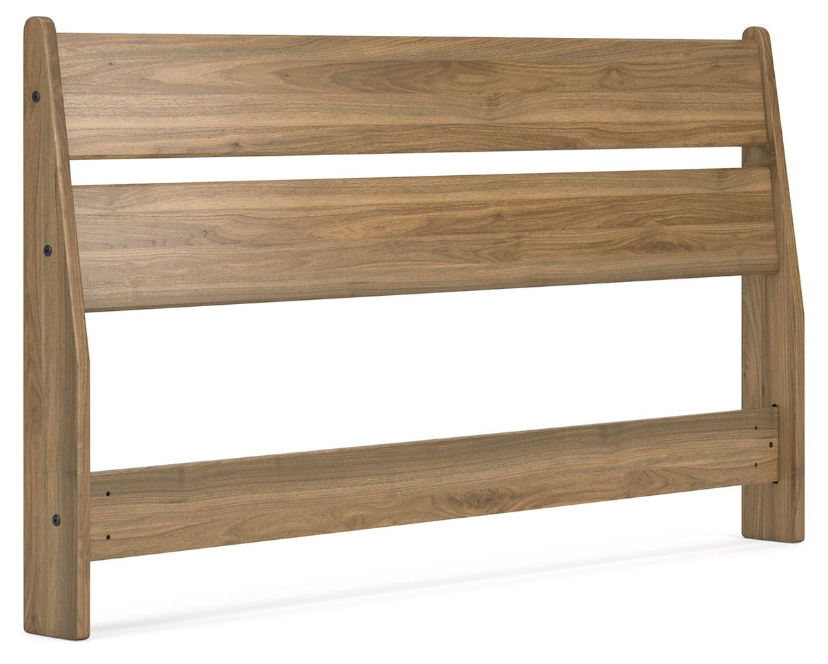 Deanlow - Queen Panel Headboard - Honey