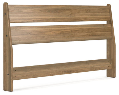 Deanlow - Queen Panel Headboard - Honey