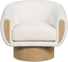 Load image into Gallery viewer, Avella - Interwoven Fabric Swivel Accent Chair - Light Brown Base
