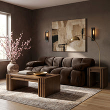 Load image into Gallery viewer, Orin - Velvet Performance Fabric Upholstered 2 Piece Modular Sofa
