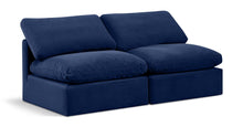 Load image into Gallery viewer, Indulge - Velvet 2 Seat Modular Armless Sofa

