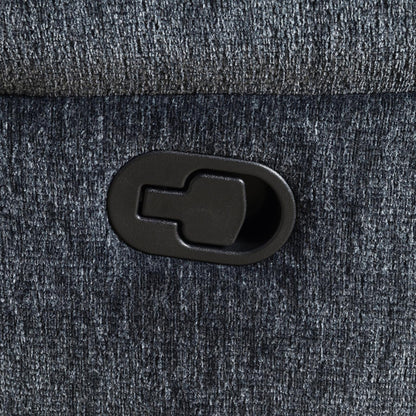 U179 - Motion Loveseat - Charcoal Gray