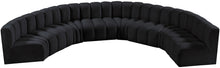 Load image into Gallery viewer, Arc - Velvet 8 Piece U-Shaped Modular Sofa

