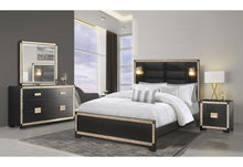 Load image into Gallery viewer, Blake - 5 Piece King Bedroom Set With Lamps - Black / Gold
