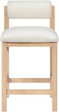 Load image into Gallery viewer, Roundhill - Fabric Counter Stool - Natural Frame
