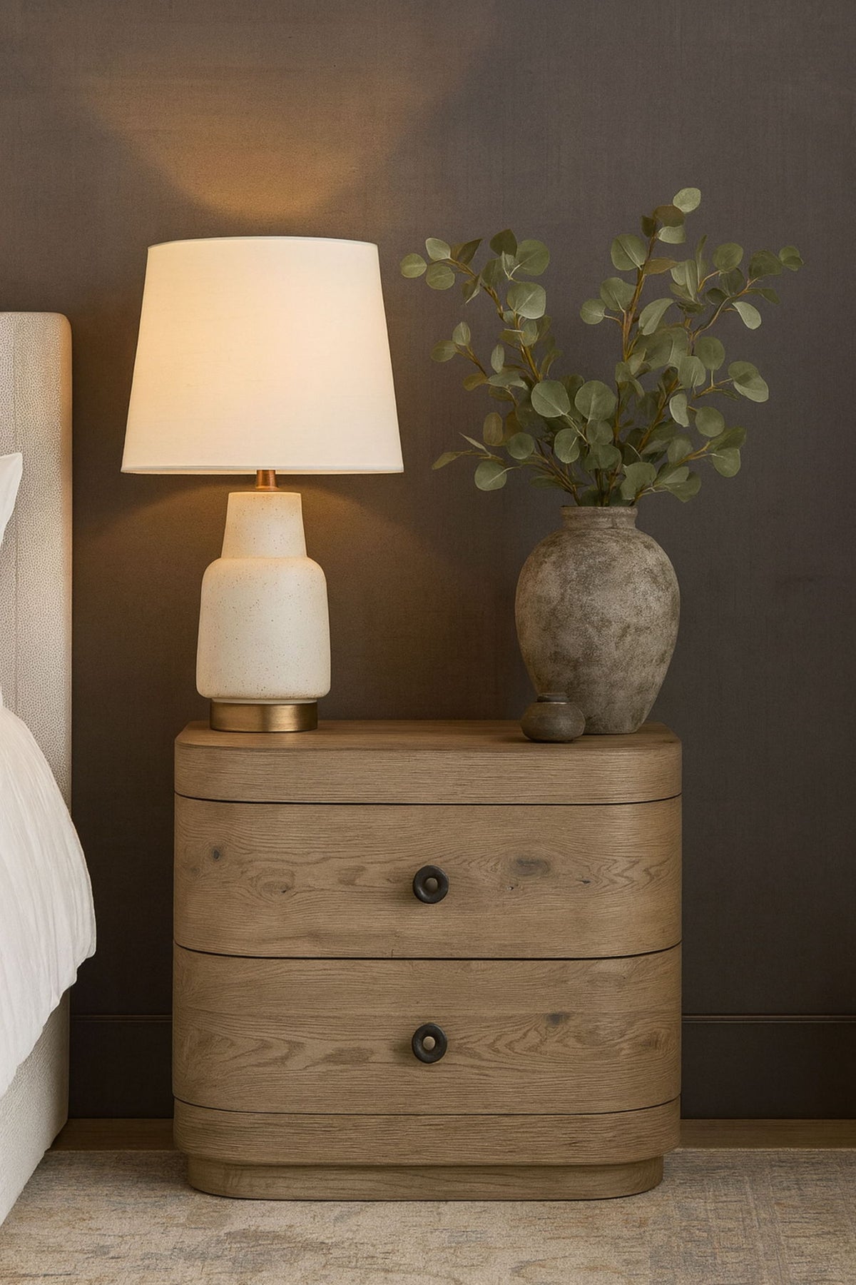 Pagosa - Large 2-Drawer Nightstand - English Knotty Oak