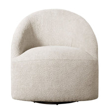 Load image into Gallery viewer, Upholstered 360 Degree Swivel Chair - Cream
